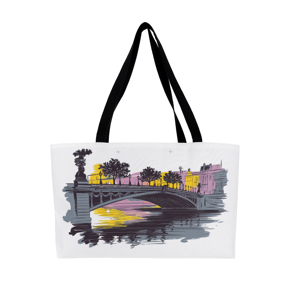 Personalized Wildflower Wander Weekender Tote Bag