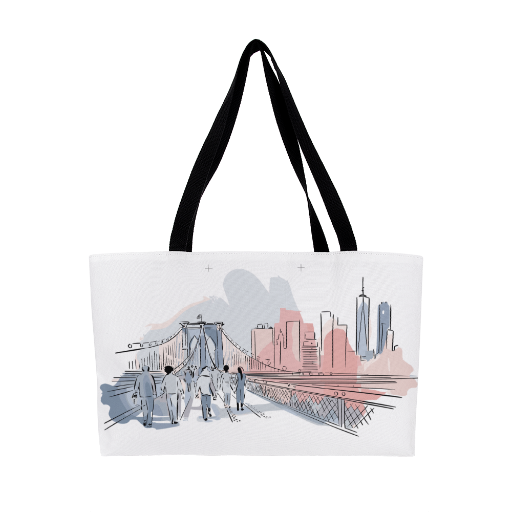 Personalized Radiant Dawn Weekender Tote Bag