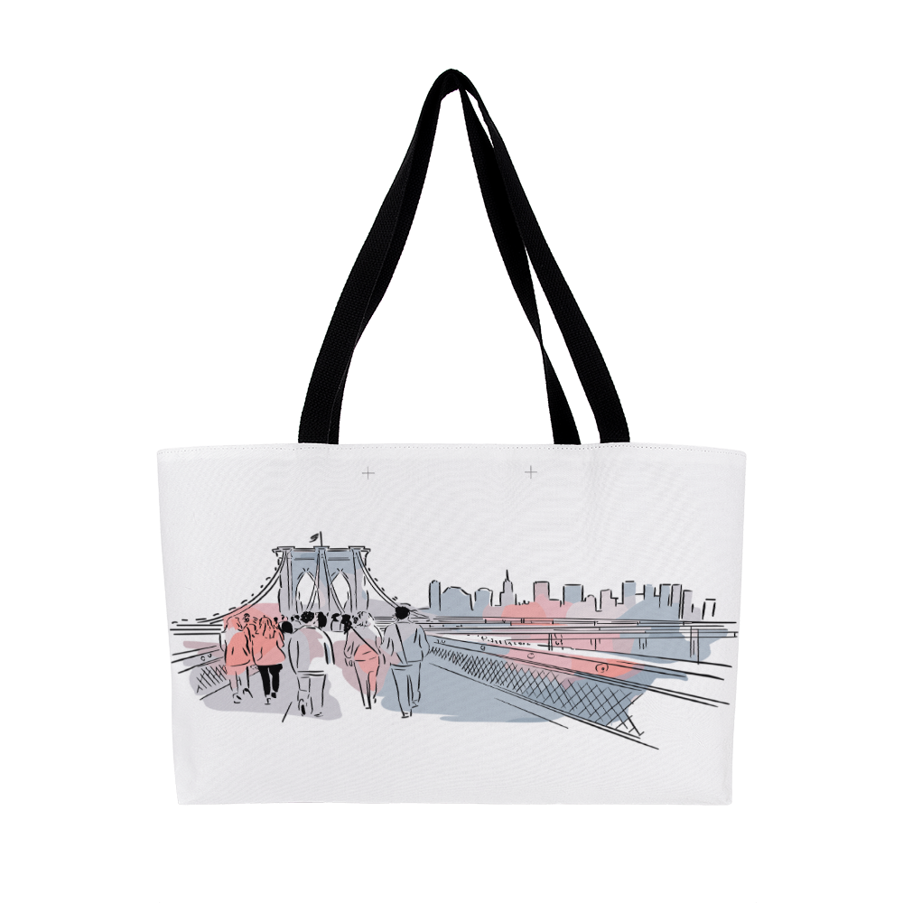 Personalized Tranquility Weekender Tote Bag