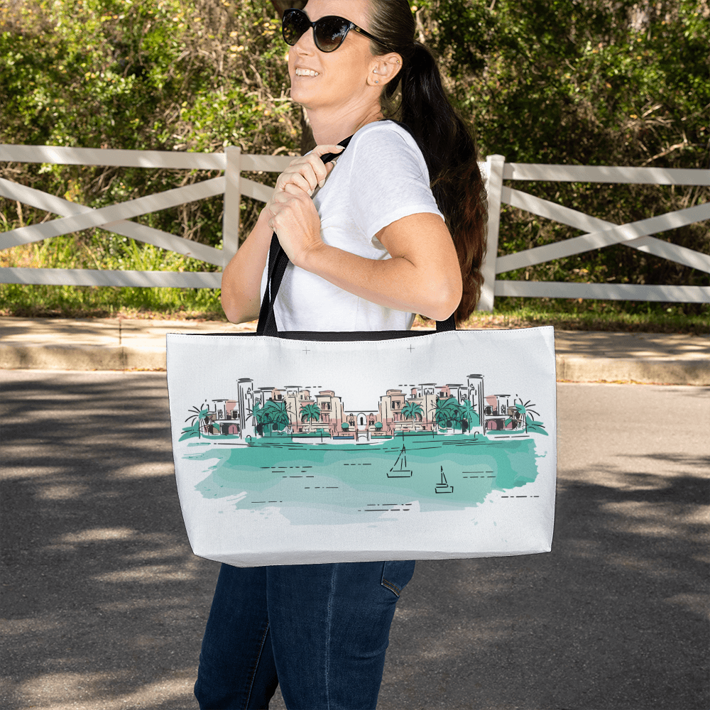 Personalized Cozy Weekender Tote Bag