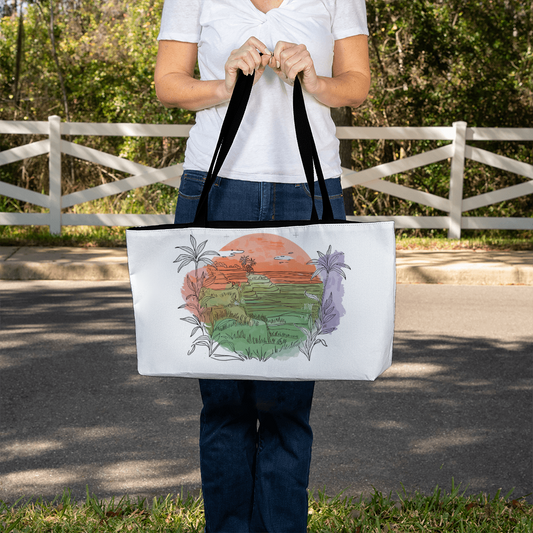 Personalized Delicate Blossom Weekender Tote Bag