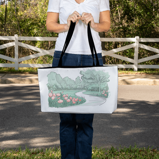 Personalized Radiant Horizon Weekender Tote Bag