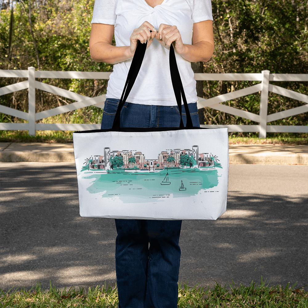 Personalized Cozy Weekender Tote Bag