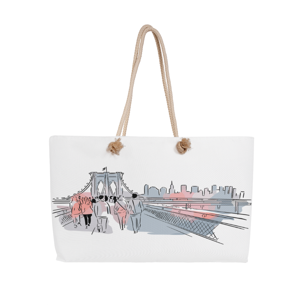 Personalized Tranquility Weekender Tote Bag