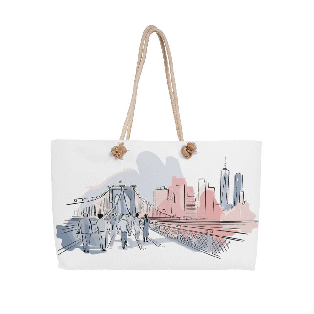 Personalized Radiant Dawn Weekender Tote Bag