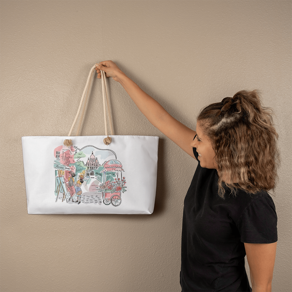 Personalized Peaceful Weekender Tote Bag