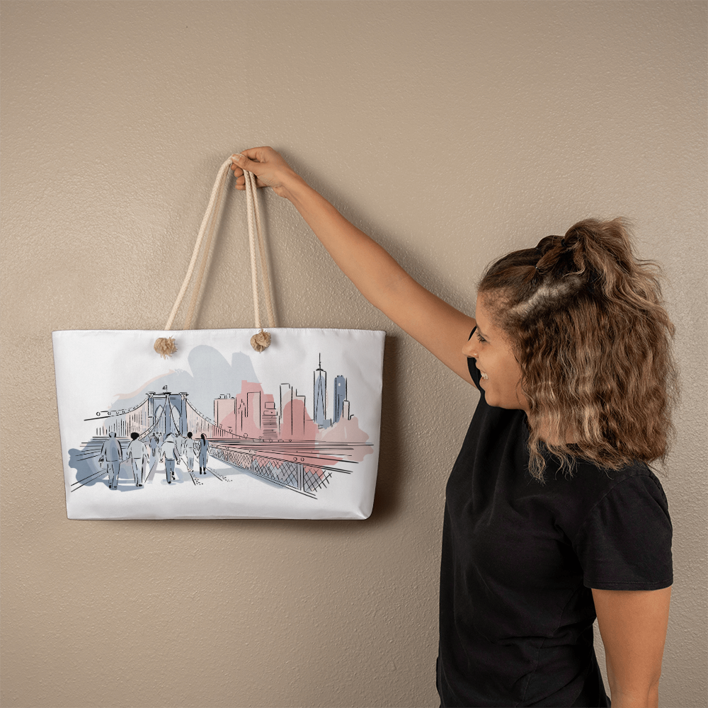 Personalized Radiant Dawn Weekender Tote Bag