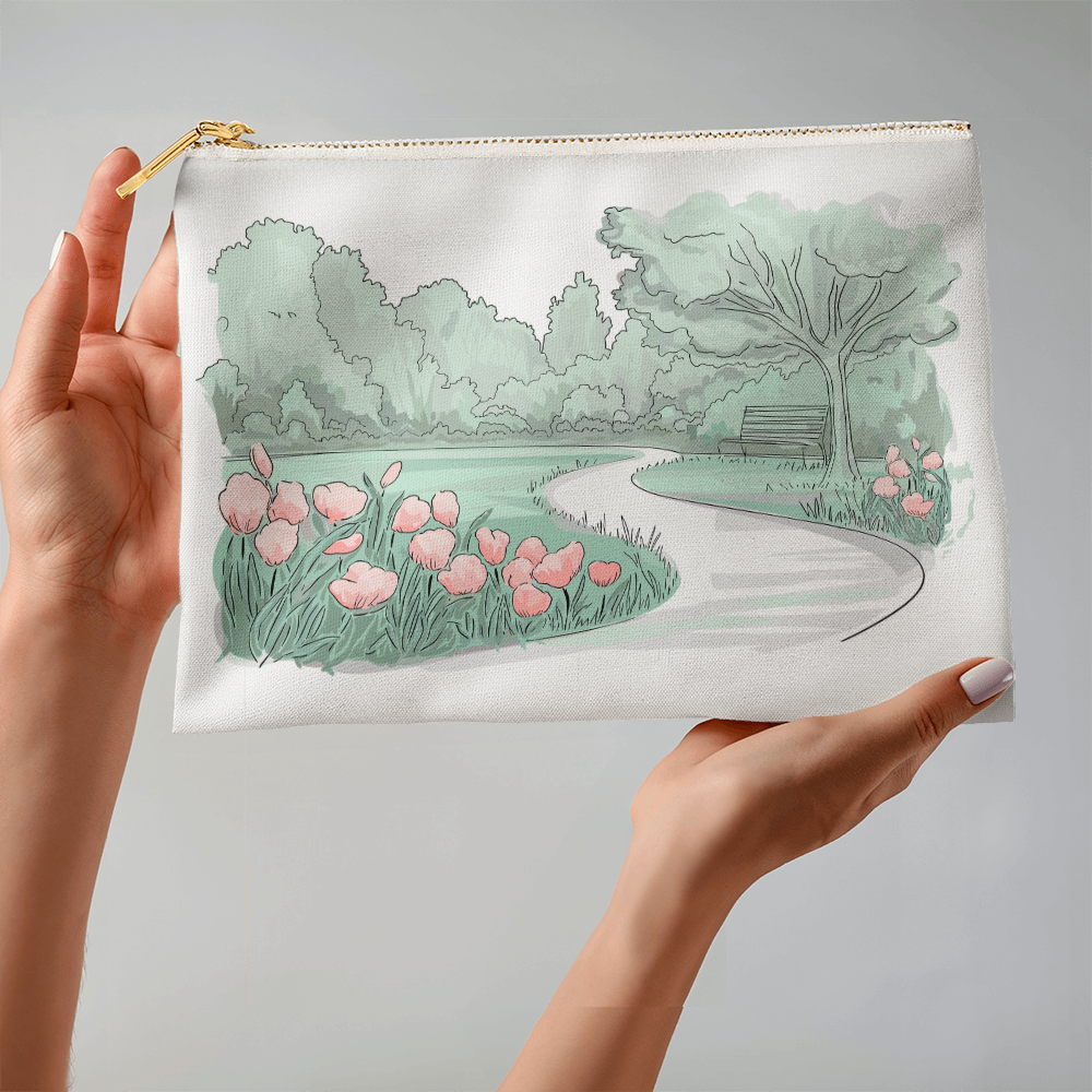 Personalized Radiant Horizon Large Pouch