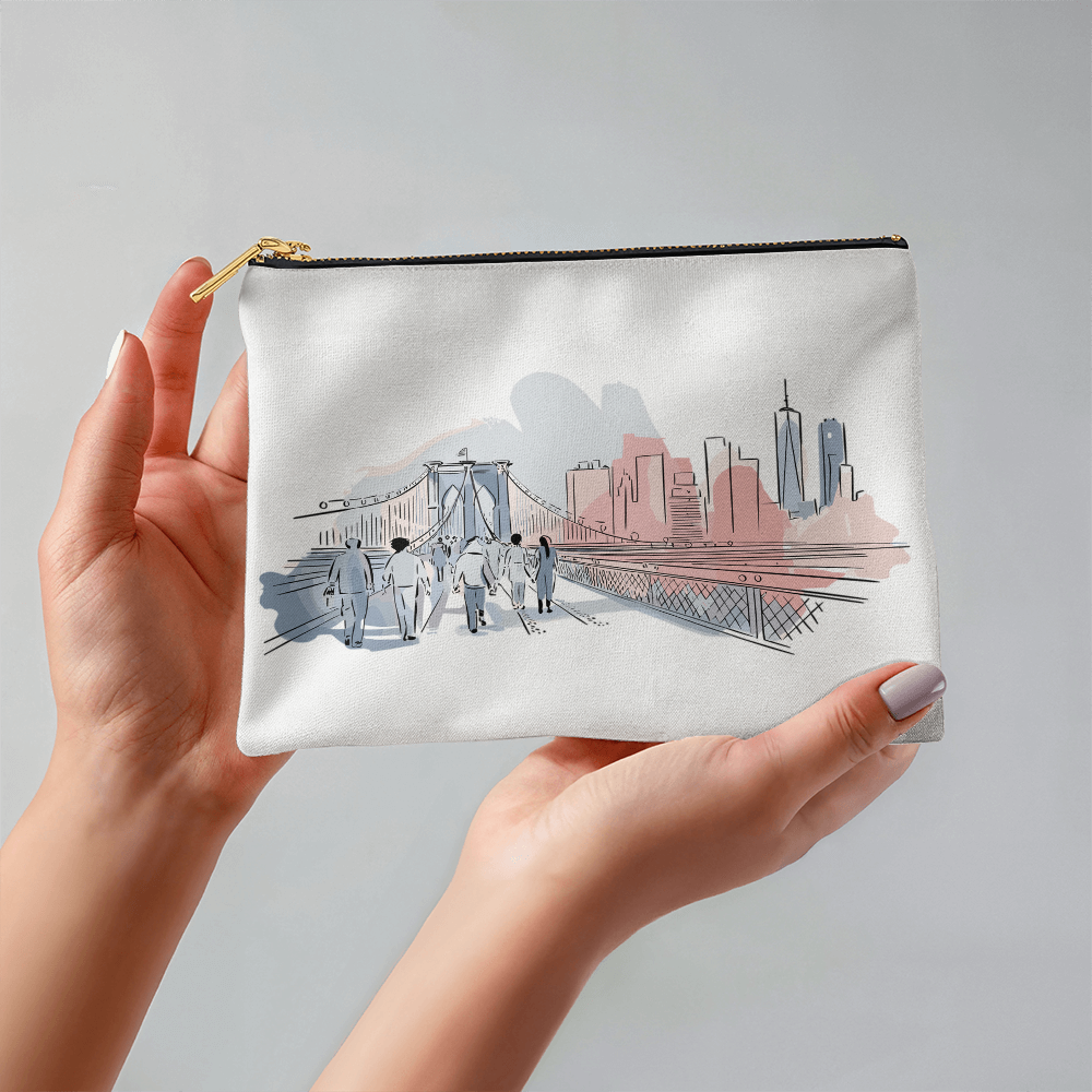 Personalized Radiant Dawn Small Pouch