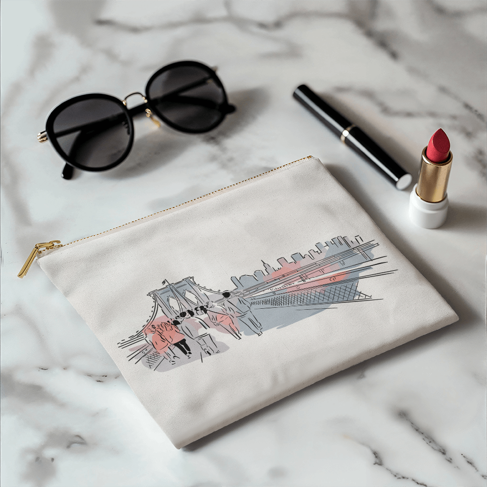 Personalized Tranquility Small Pouch