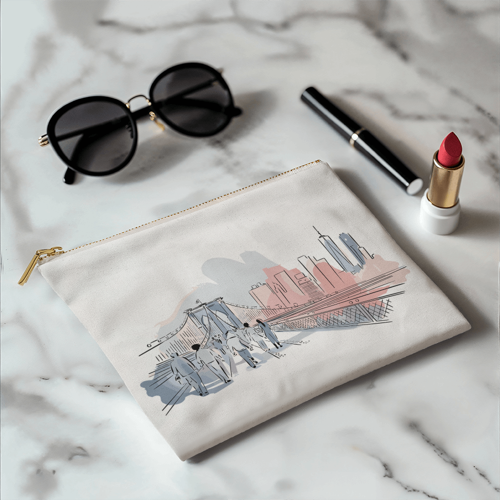 Personalized Radiant Dawn Small Pouch