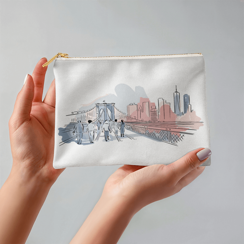 Personalized Radiant Dawn Small Pouch