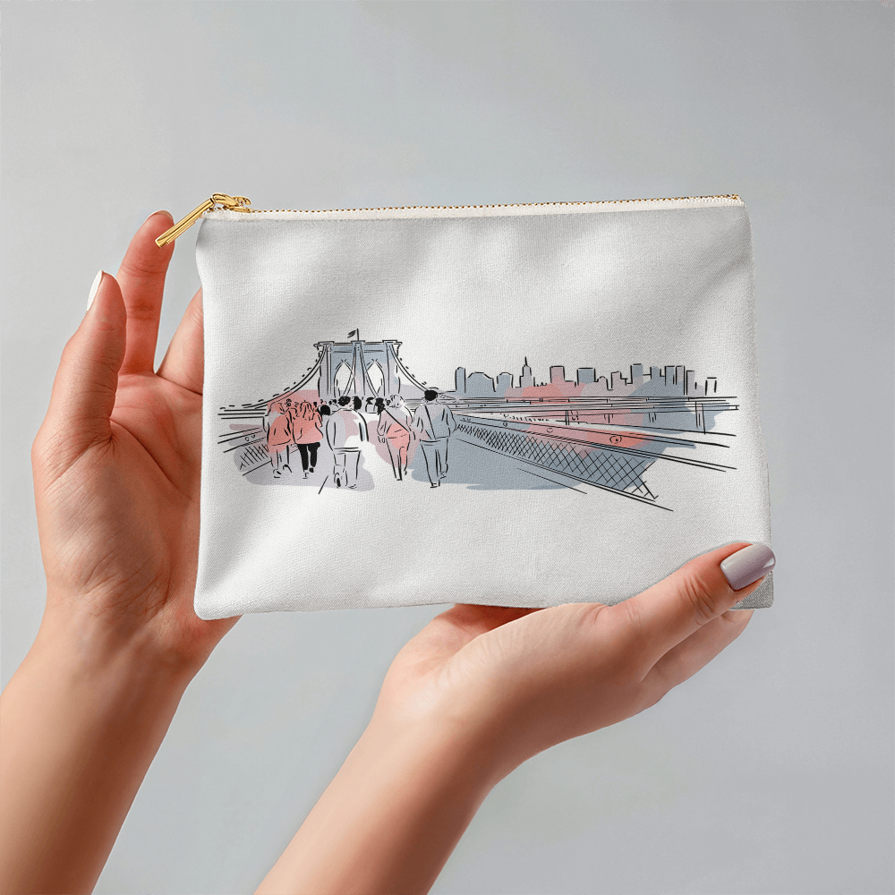 Personalized Tranquility Small Pouch